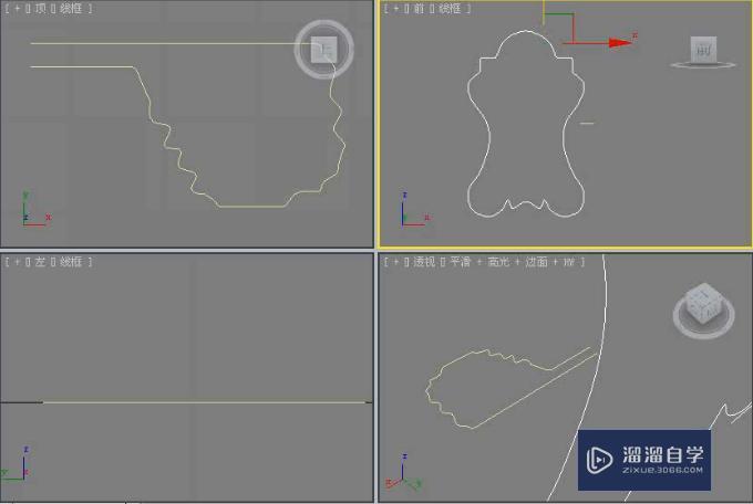 3DMax利用倒角剖面修改器制作欧式镜子