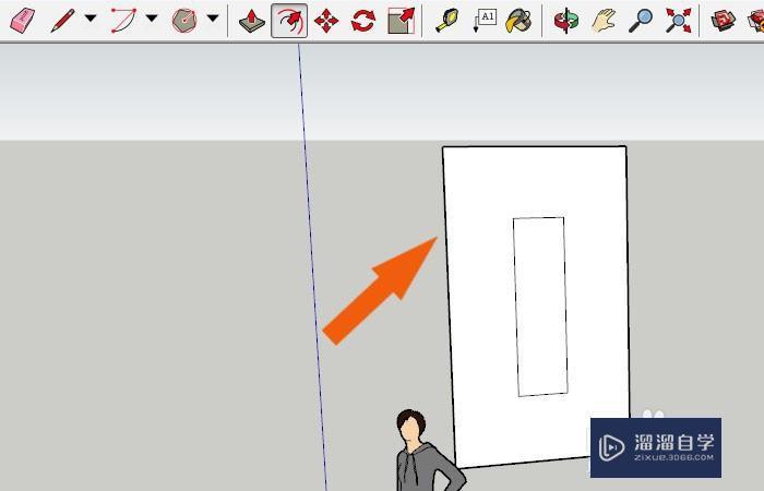 SketchUp2018中怎么使用偏移工具？