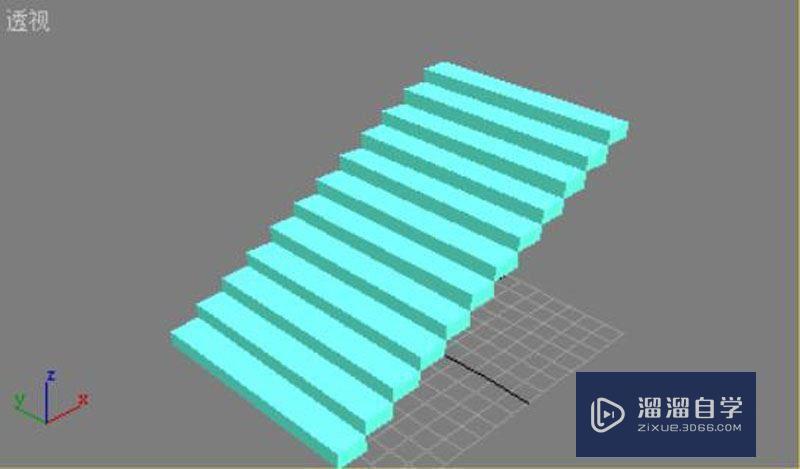 怎么用3DMax制作楼梯模型?