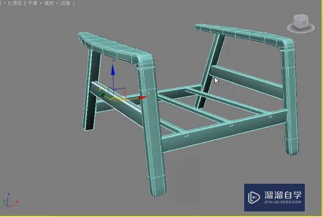 3DMax利用多边形建模制作单人沙发