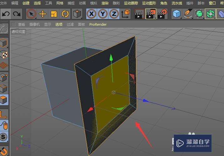 C4D如何使用内部挤压属性来制作模型