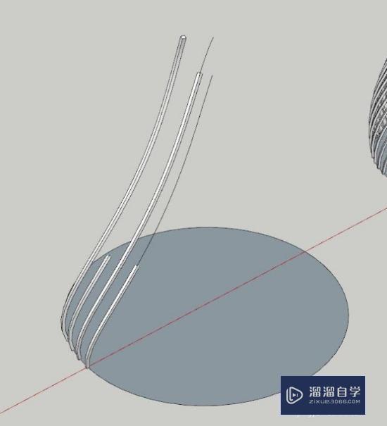 如何用草图大师SketchUp建模椭圆编织体沙发椅教程