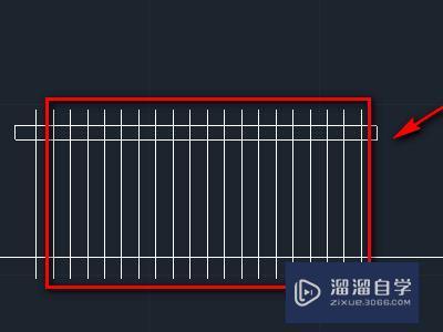 CAD铁栏杆的平面图画法