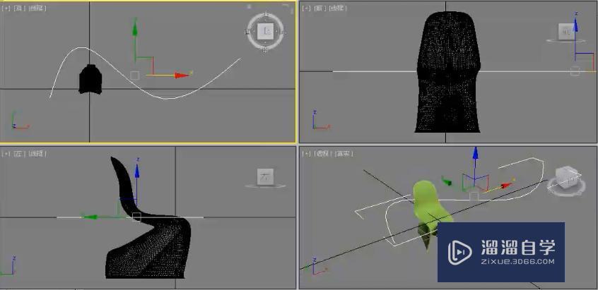 3DMax间隔工具制作椅子沿线摆放