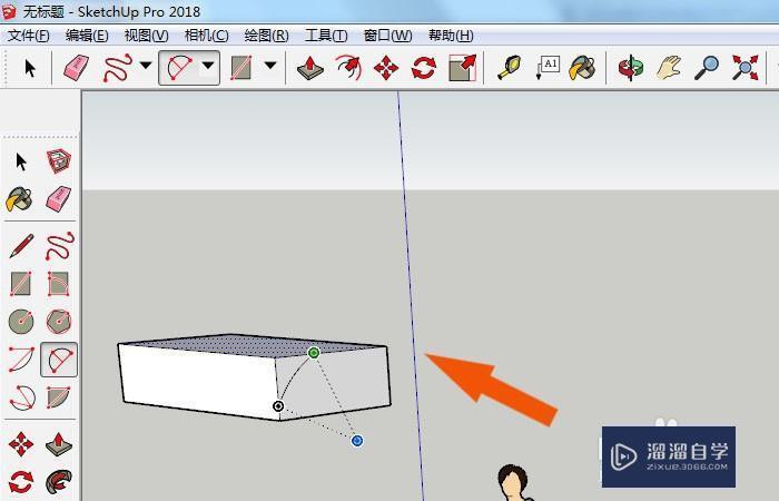 SketchUp2018中怎么绘制倒角模型方法