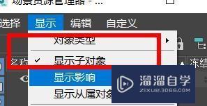 3DMax怎么使用场景资源管理器的显示命令？