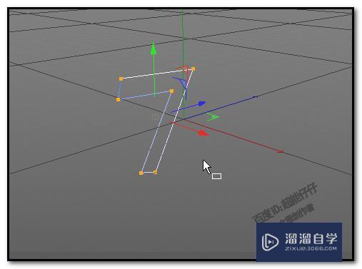 在C4D里画出样条直角怎么变成圆角操作讲解