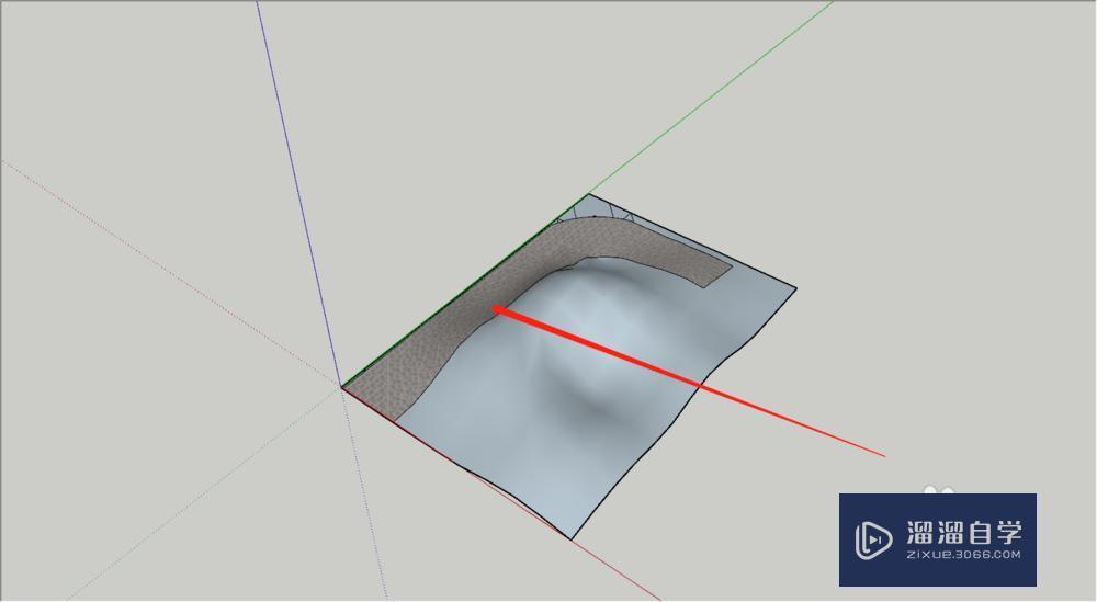 SU中怎么在地形上创建道路模型教程