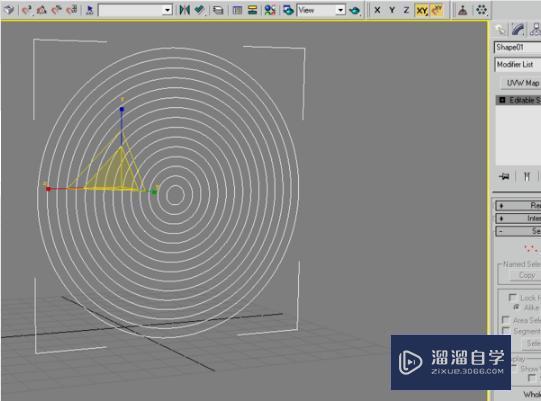 3DMax用复制缩放制作等距离同心圆的方法讲解