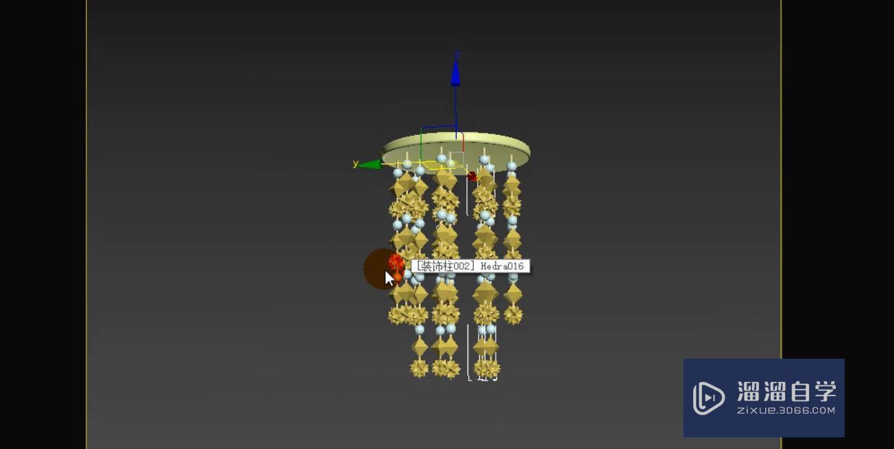 3DMax浪漫风铃模型阵列