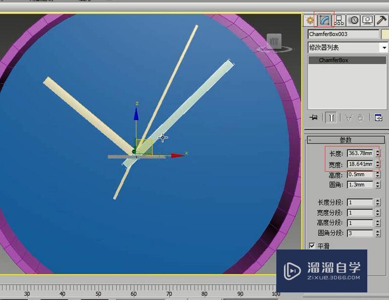 3DMax简约时钟制作方法