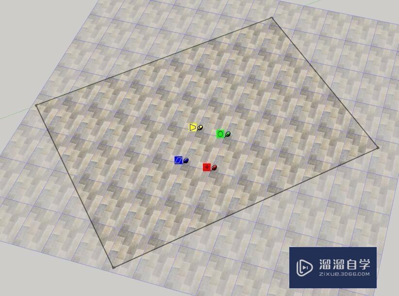 SketchUp调整填充贴图角度教程