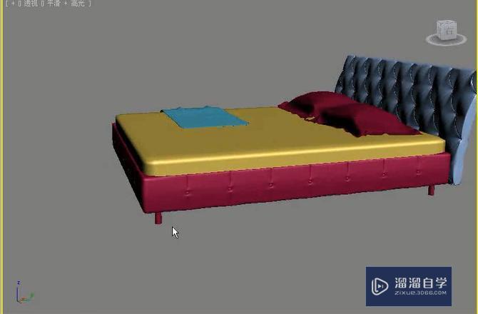 3DMax怎么利用多边形建模制作欧式床？