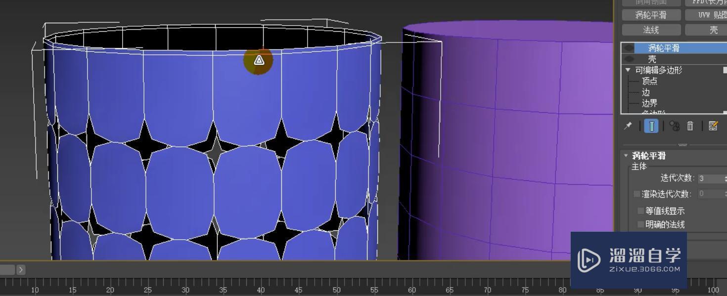 3DMax怎么利用顶点切角制作镂空笔筒？