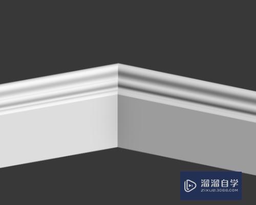 3DMax踢脚线用扫描怎么做？