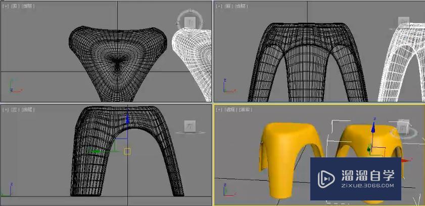 3DMax镜像制作两个凳子