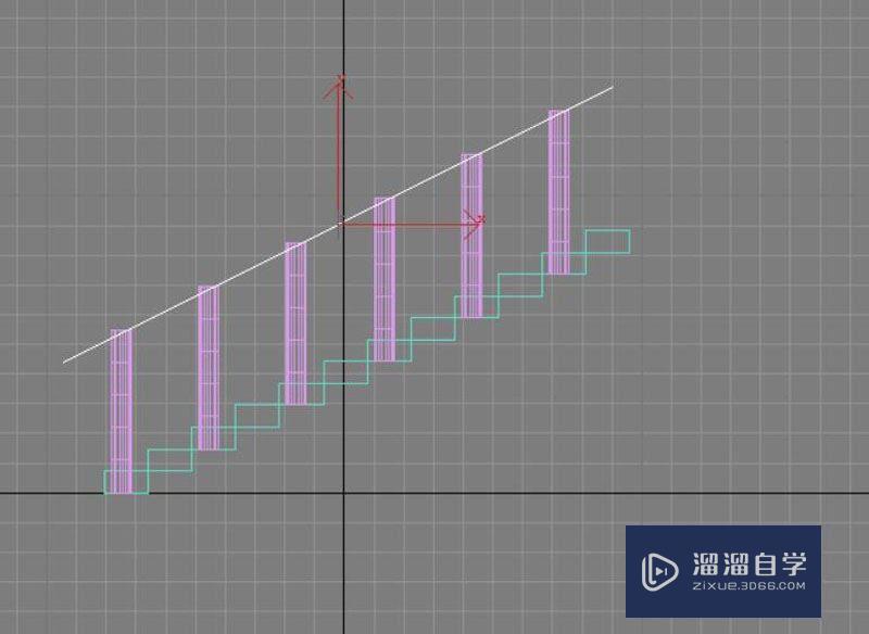 怎么用3DMax制作楼梯模型?