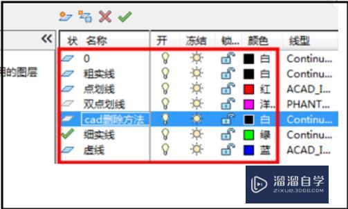 CAD为什么删除不了图层？