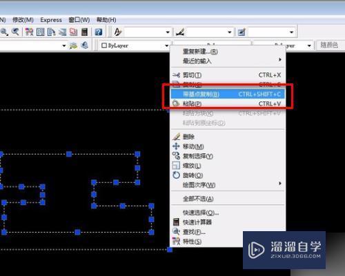 CAD怎么复制布局里的图？