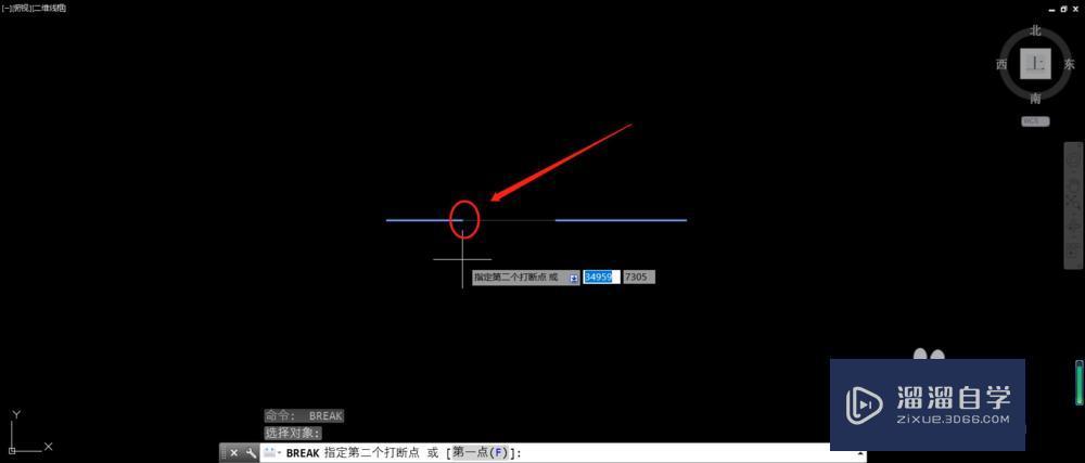 如何利用CAD中的打断工具将直线拆分成段？