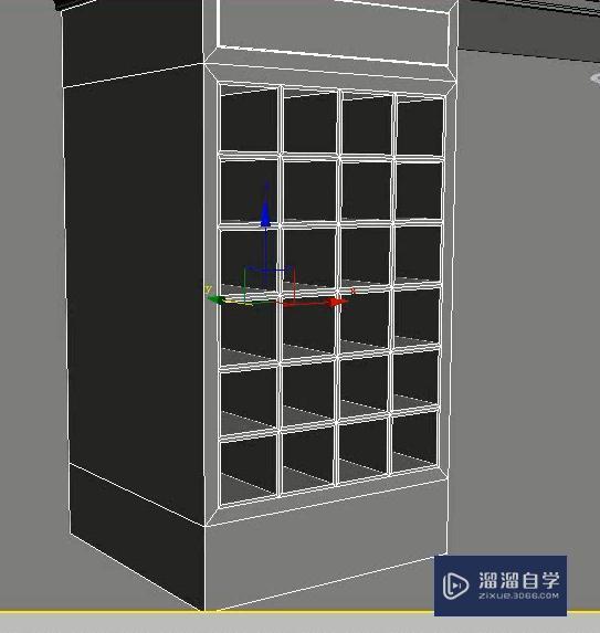 3DMax用多边形建模制作酒柜