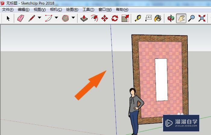 SketchUp2018中怎么使用偏移工具？