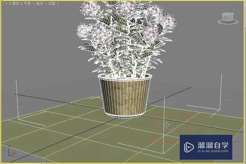 3DMax怎么让花盆对齐到地面？