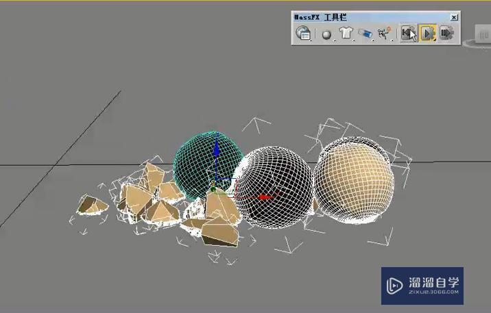 3DMax怎么用运动学刚体制作巧克力球碰碎动画？