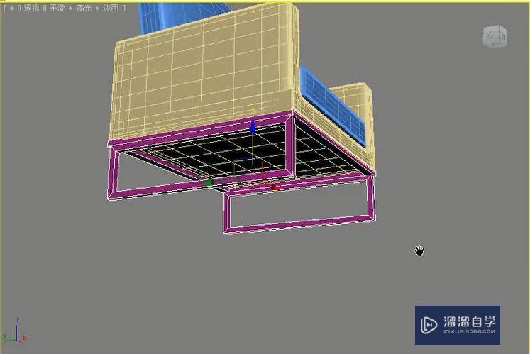 3DMax利用网格建模制作单人沙发