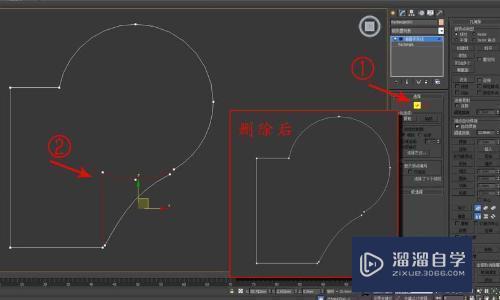 3DMax如何将几条样条线合成一个整体？