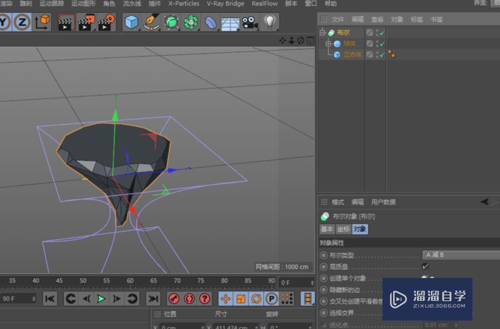 如何在C4D中用变形器创建低多边形模型？