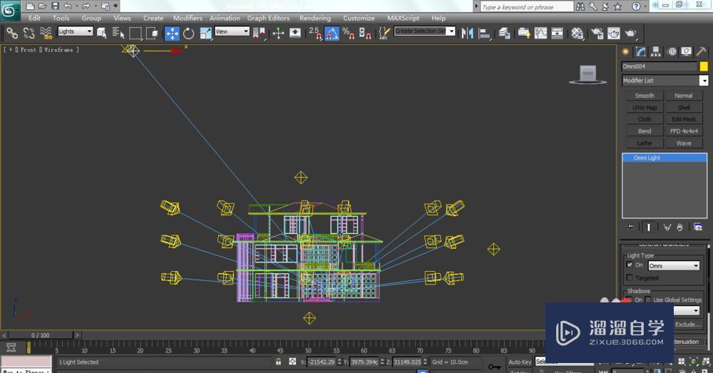 3DMax软件中的omni灯可以模拟哪些灯光?