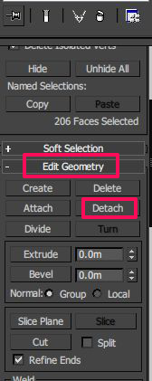 3DMax分割模型:整体模型中分离出想要的那一部分技巧