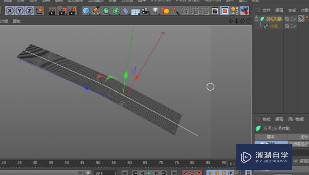 C4D羽毛3D模型制作教程