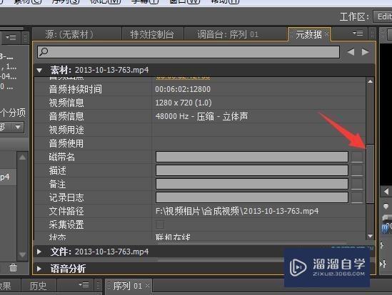 如何在PR中查看视频信息？