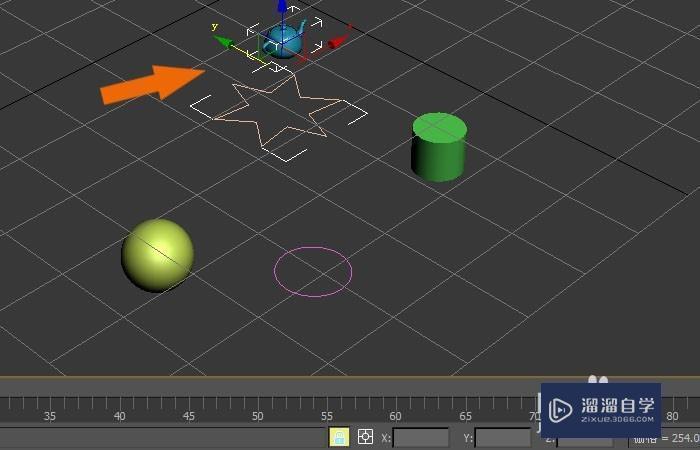 3DMax中如何使用锁定按钮来移动物体操作方法