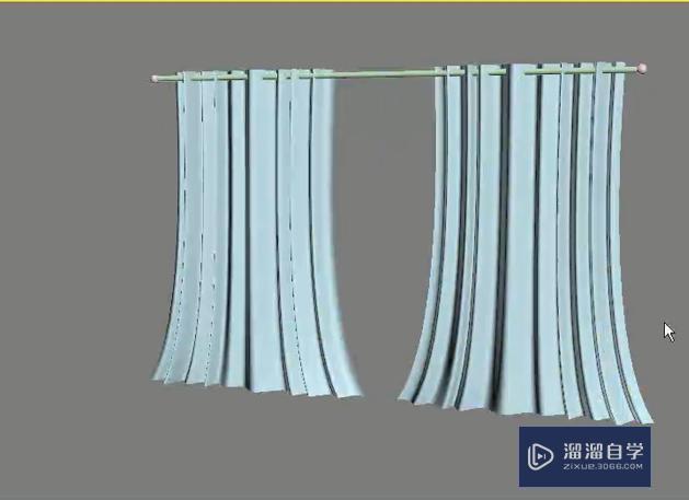 3dmax使用挤出和ffd修改器制作窗帘教程