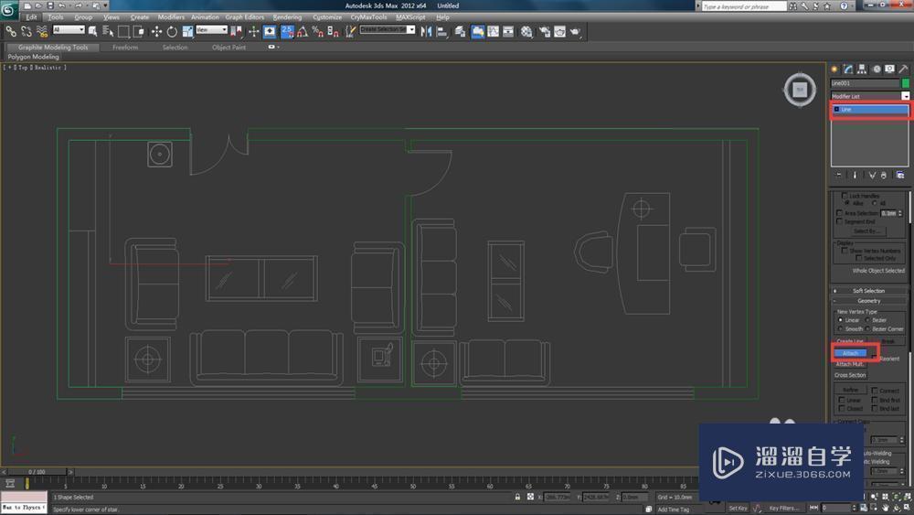 3DMax导入CAD图纸并建模