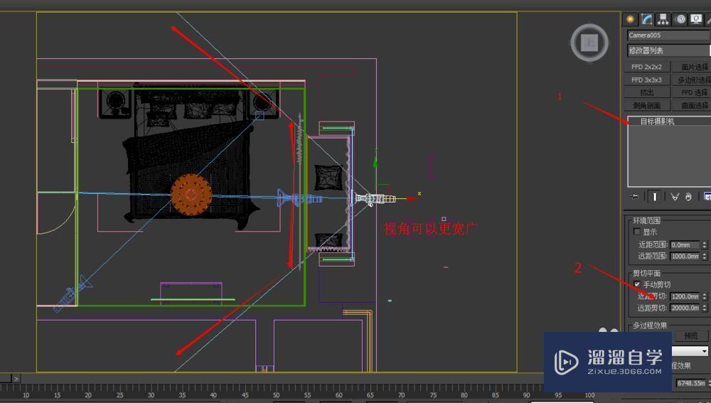 3DMax中怎么打摄像机？