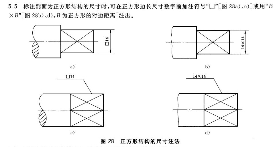 cad正方形240×240怎么标注?
