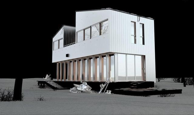 3Ds Max、VRay渲染和Photoshop制作雪后林中小屋创作解析