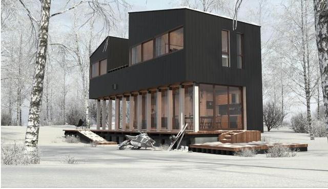 3Ds Max、VRay渲染和Photoshop制作雪后林中小屋创作解析