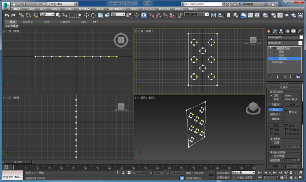 3DMax中，那种镂空的屏风怎么做？