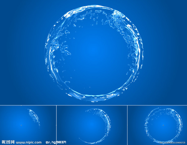 3DMax怎么做水环的动画，类似圆柱体的水环怎么做？