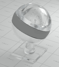 3D vary 透明玻璃材质怎么调啊