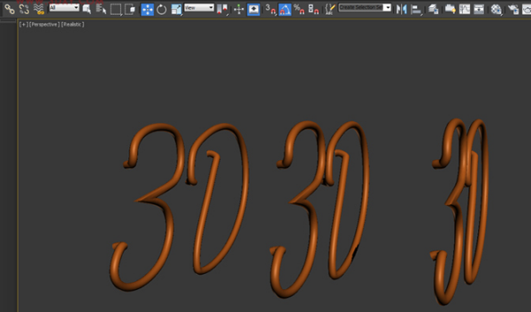 3DMax怎么做发光字体？