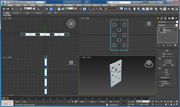 3DMax中，那种镂空的屏风怎么做？