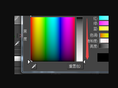 3DMax 发光材质的渐变色怎么调？