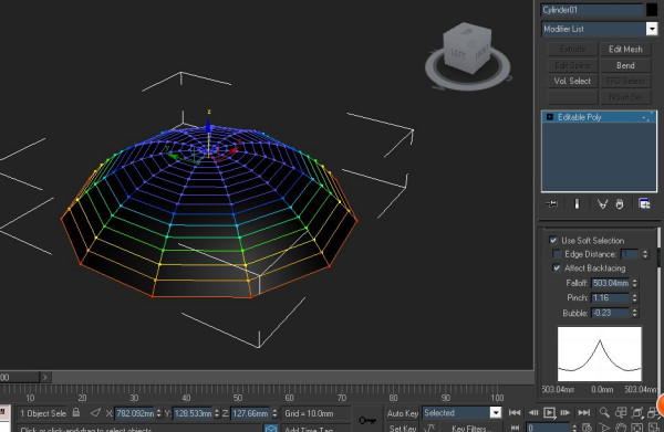 3DMax怎么做伞模型结构？