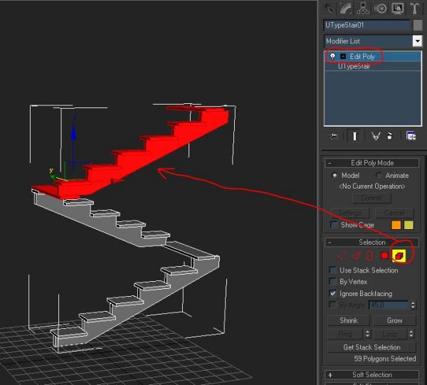 3DMax中u型楼梯默认的是两个长度，即两层楼可以用，如果是三层楼或多层时怎么设置？